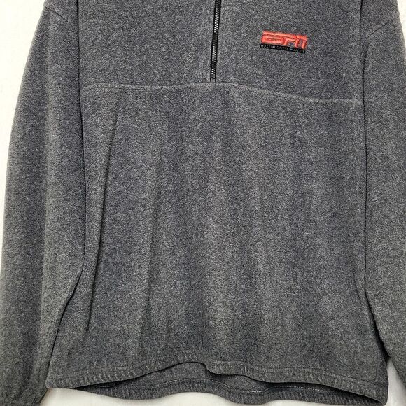Vintage ESPN Magazine Fleece Pullover Quarter Zip Sweater Size XL - Picture 3 of 8